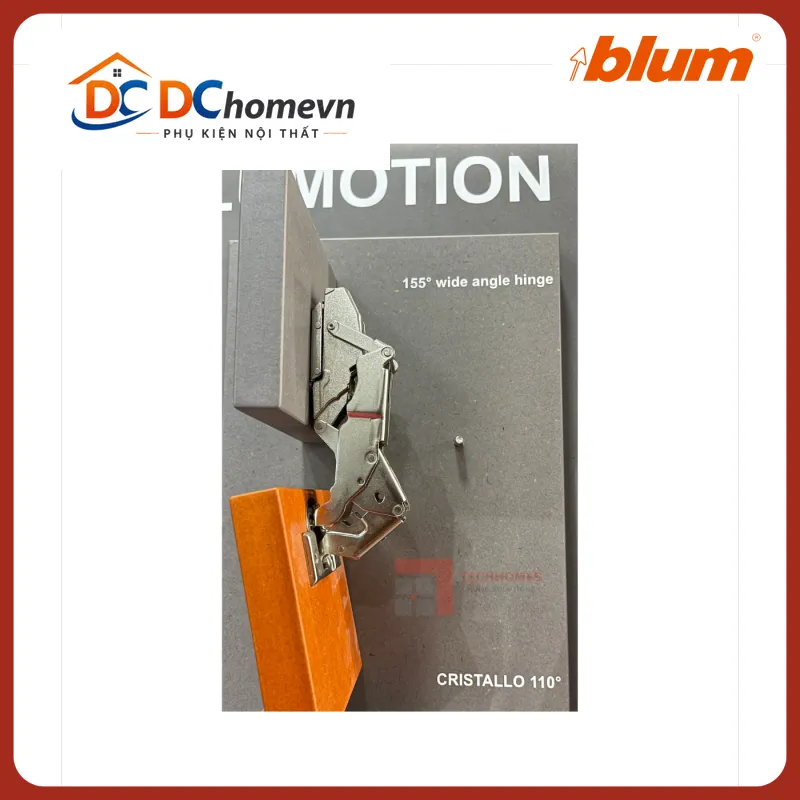 Bản lề Blum tích hợp giảm chấn góc mở 155° 71B7550 1181769
