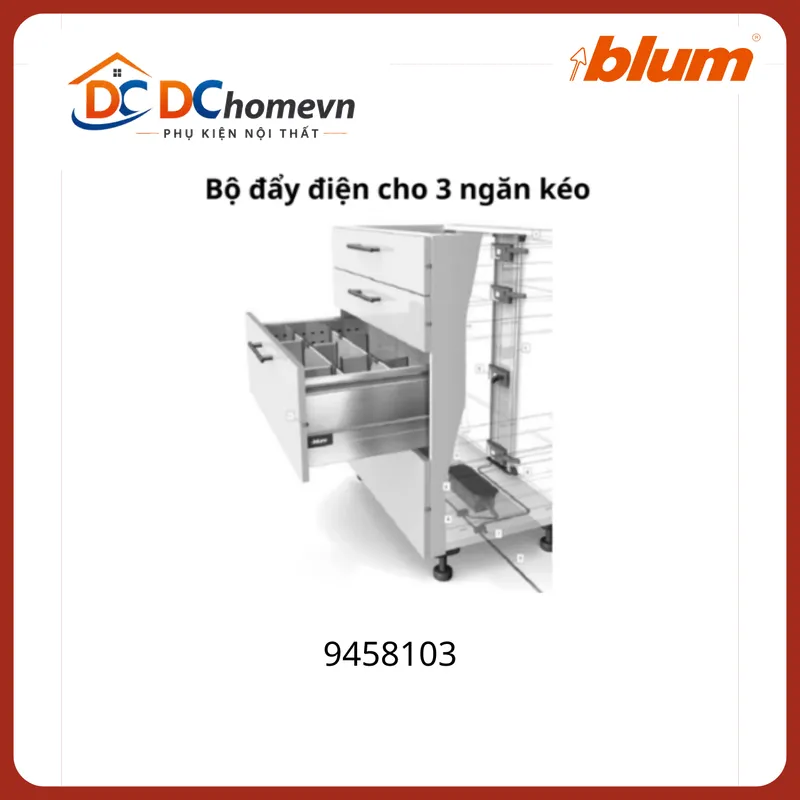 Bộ đẩy điện Blum 3 drawers 9458103 thumbnail 2