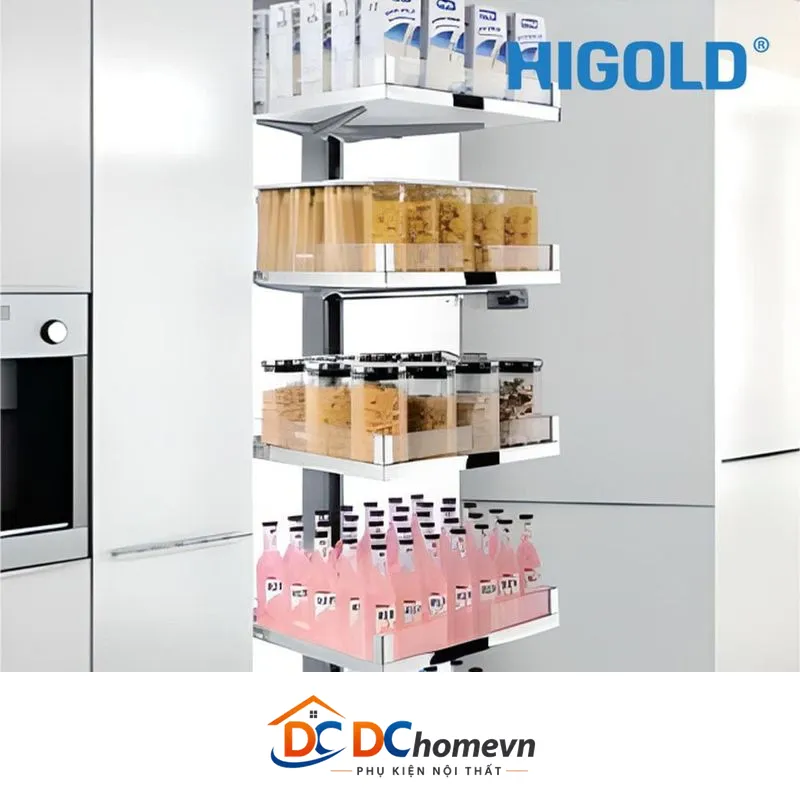 Kệ 6 Tầng Diamond Màu Inox Giảm Chấn (205113 – 600mm) – Higold
