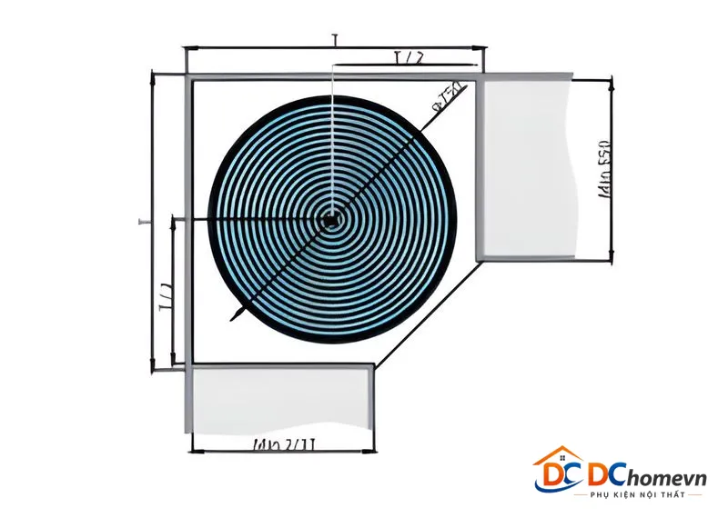 Mâm Xoay 4/4 Inox 304 (103027 – 700mm) – Higold thumbnail 4